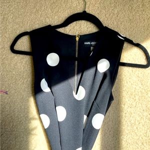 Karl Lagerfeld Polka Dot Jumpsuit
